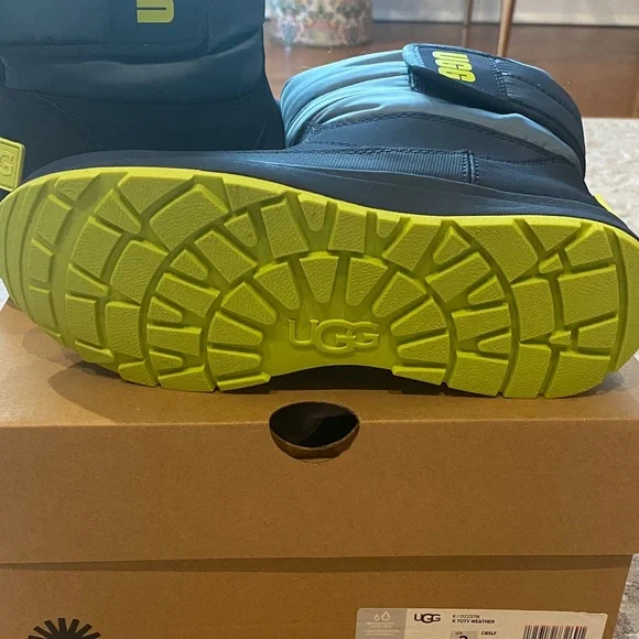 UGG Kids' Toty Weather Boots - Blue and Green - Picture 3 of 9